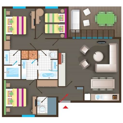 VIP cottage BD450 at Le Bois aux Daims